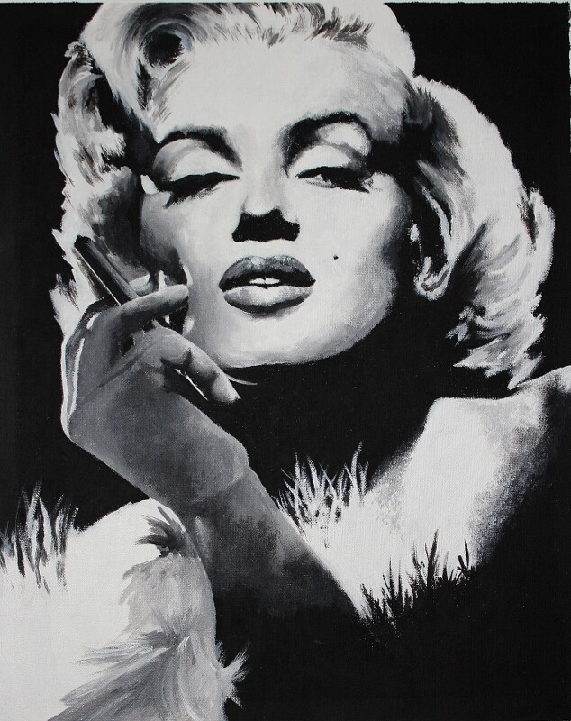 монро в образе марлен дитрих  копия кона