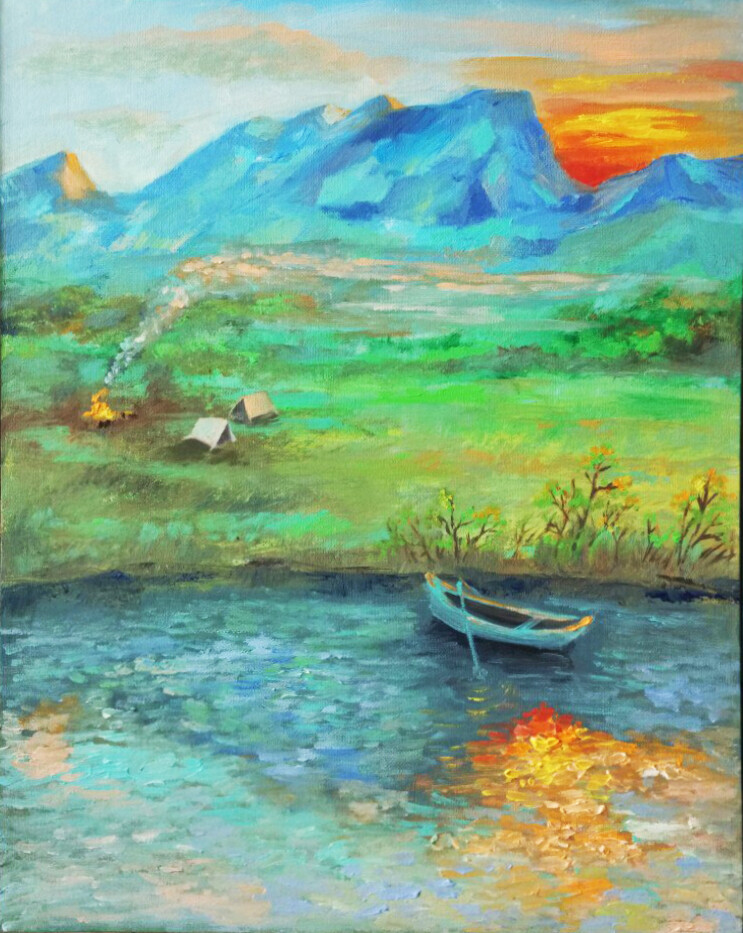 У подножья гор