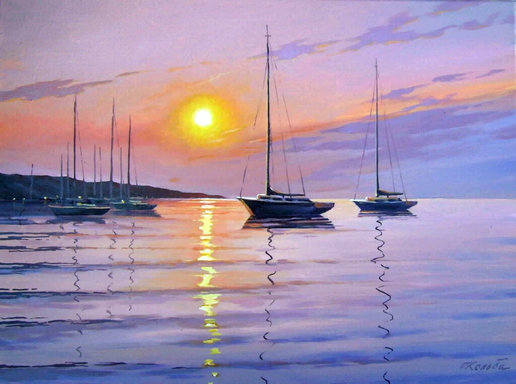 Вечер на море