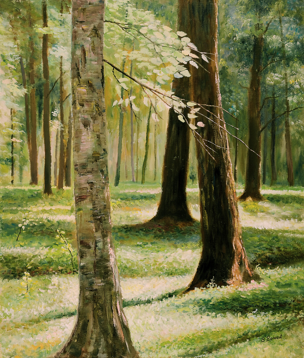 В петергофском парке