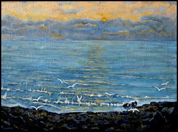 Каспий ранним утром