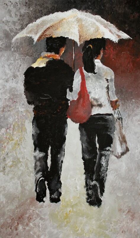 двое под дождем  копия кона