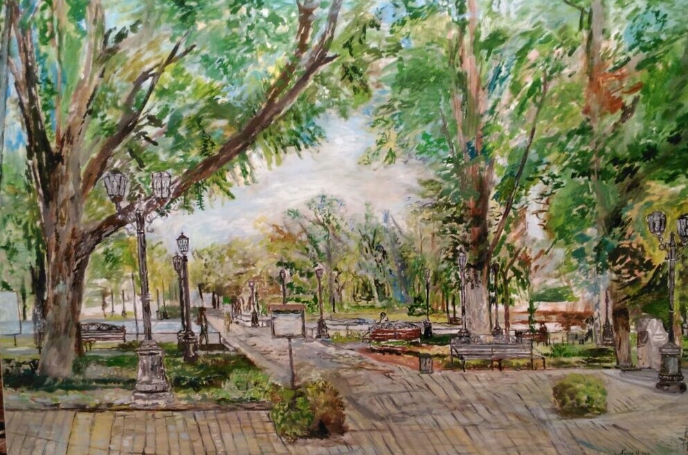 сквер на улице Рашпилевской и мира в г. Краснодаре