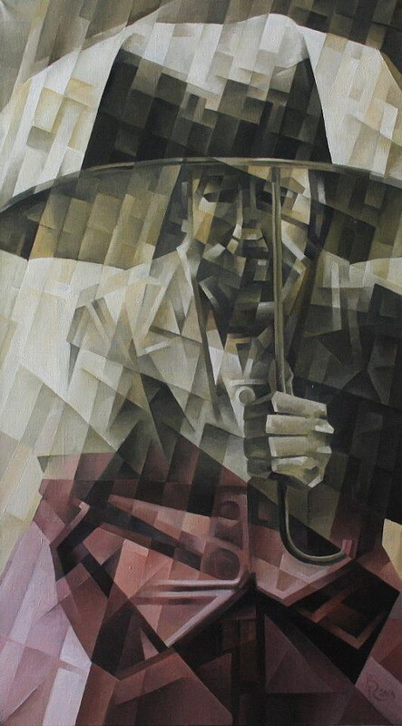 Дождь. Кубофутуризм