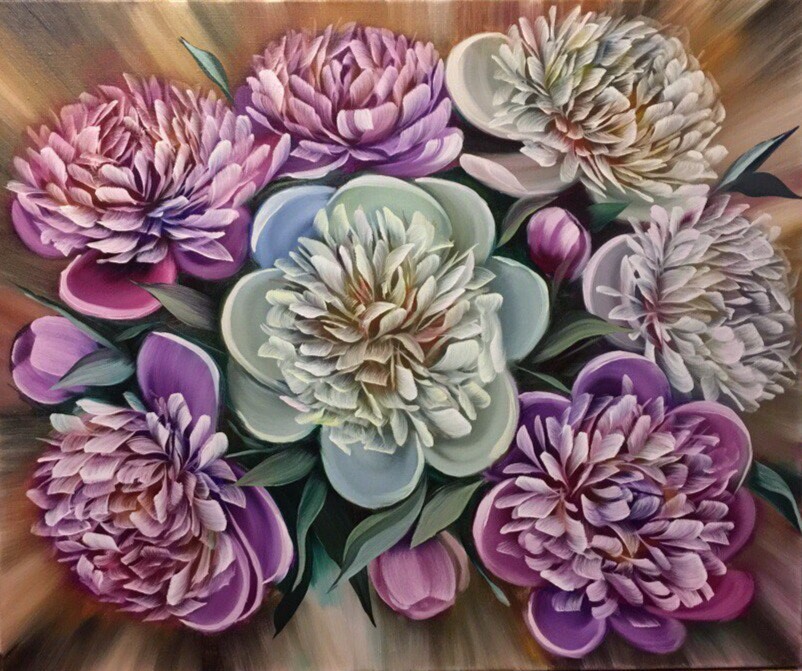 Белые пионы