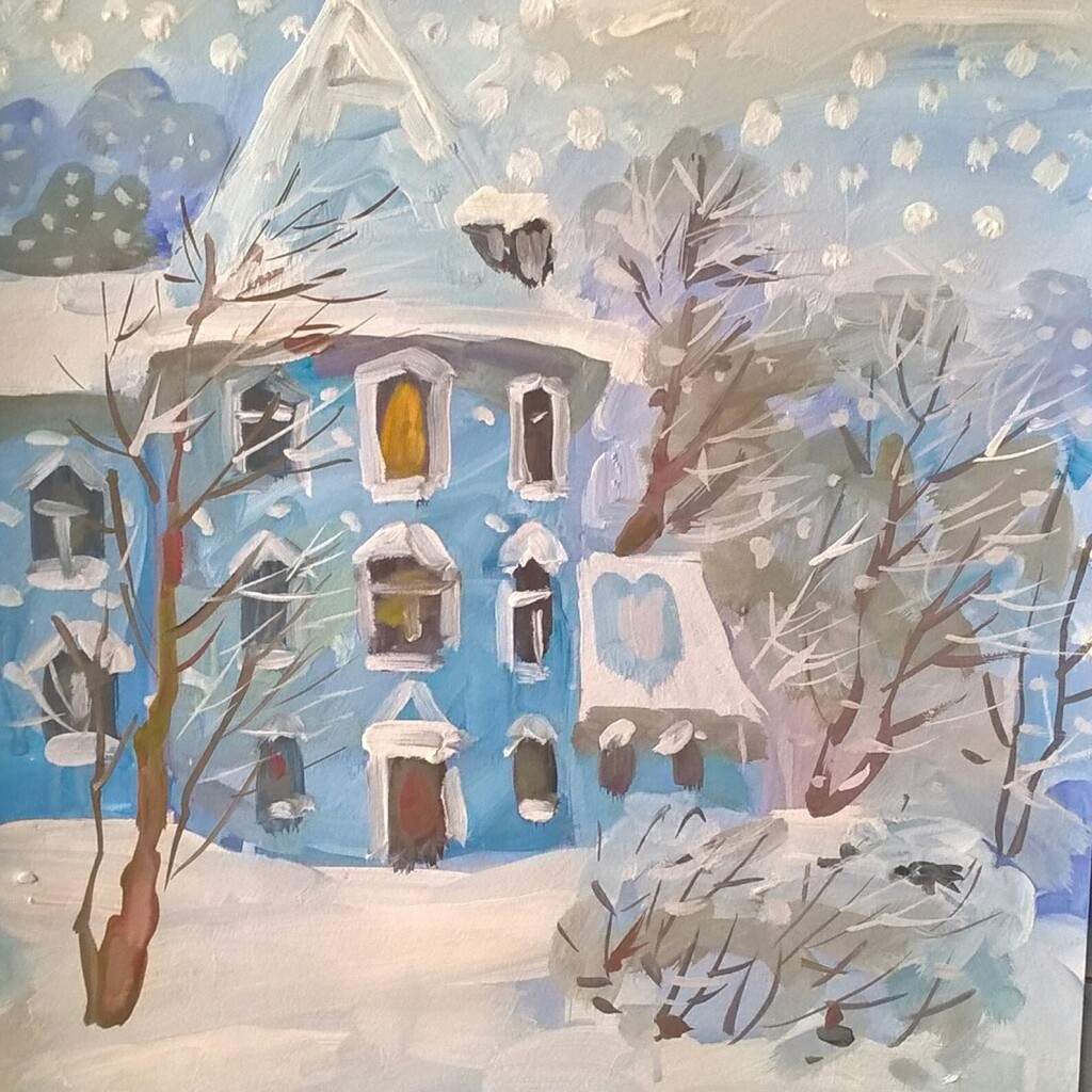 Первый снег .