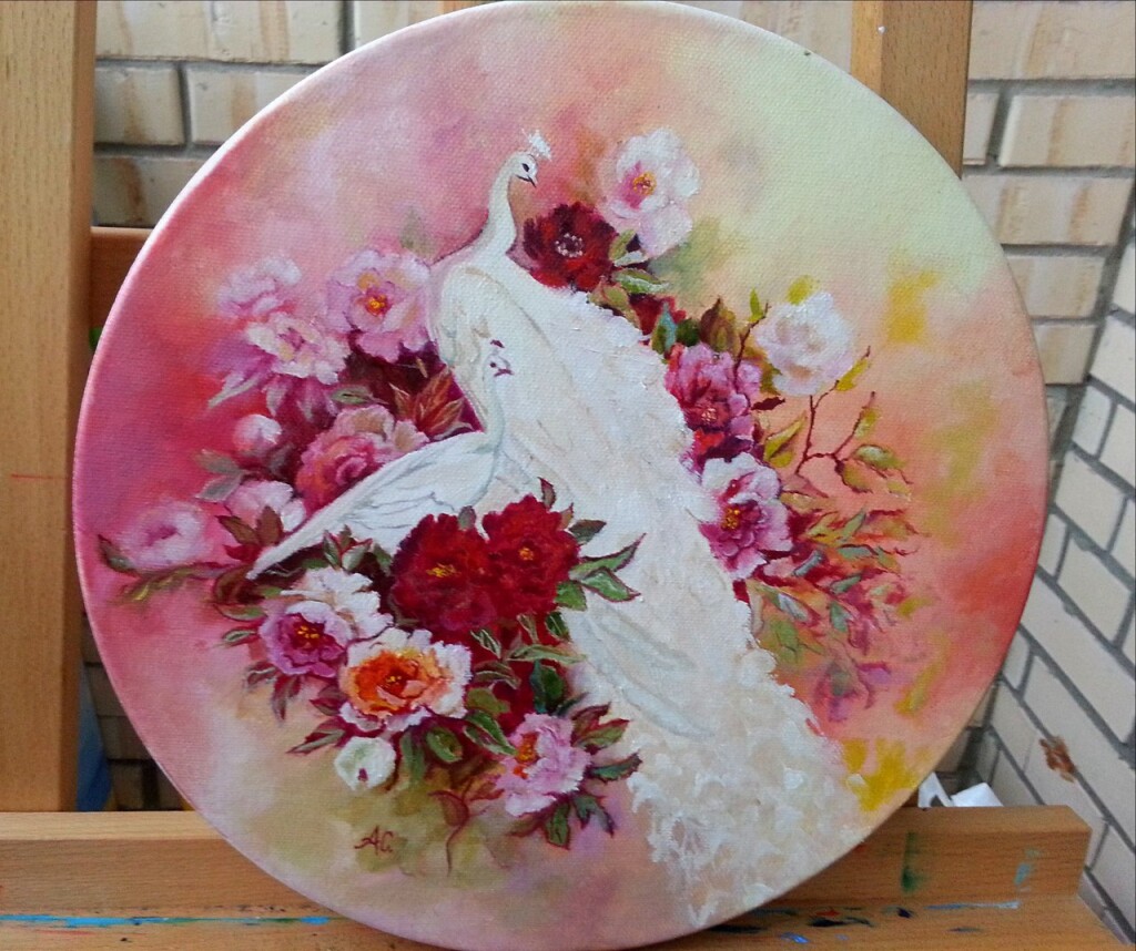 Белые павлины