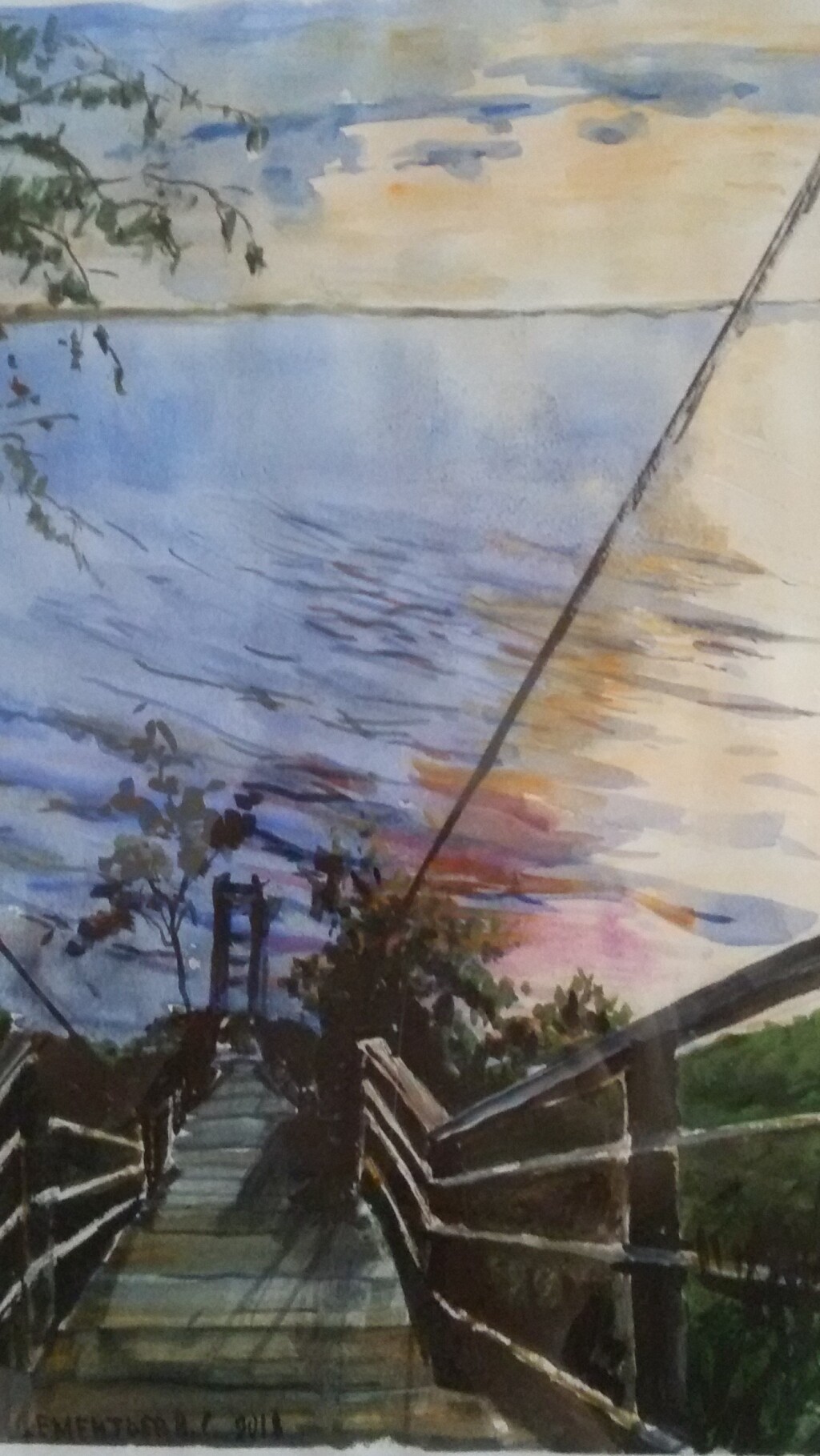 Закат на Волге, с. Ягодное