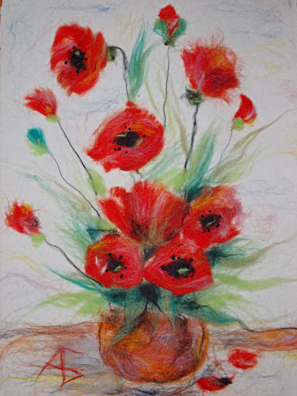 Маки в вазе