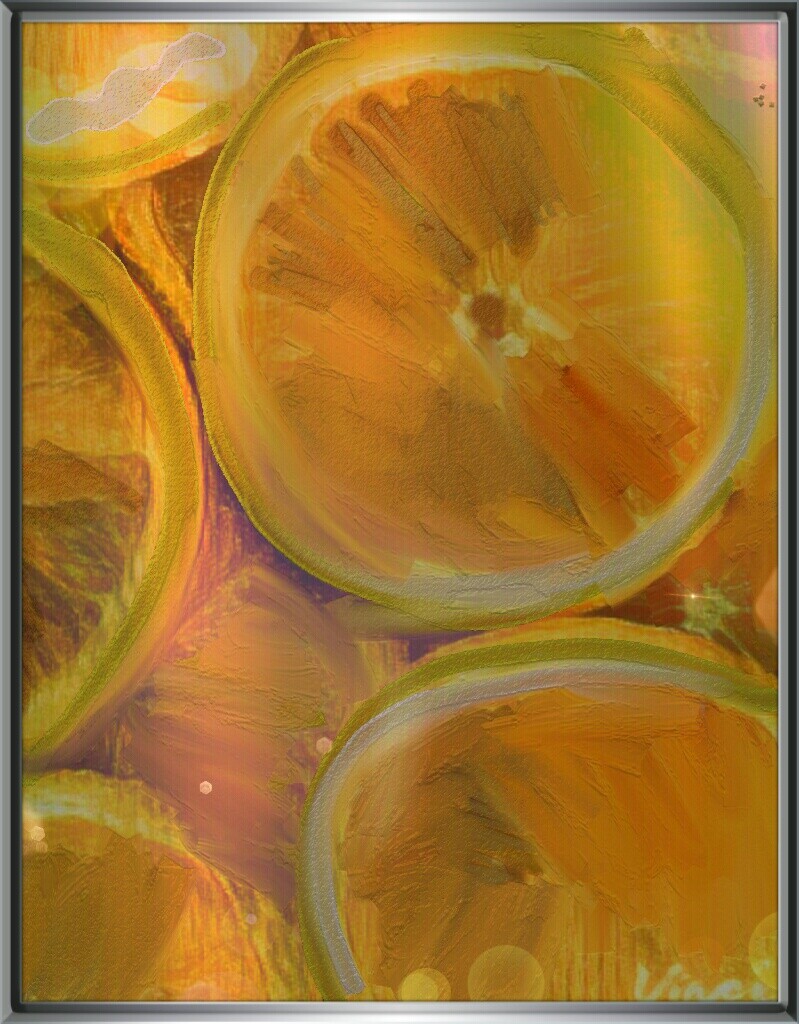 Цитрусовый рай Арт картина 40х35 холст