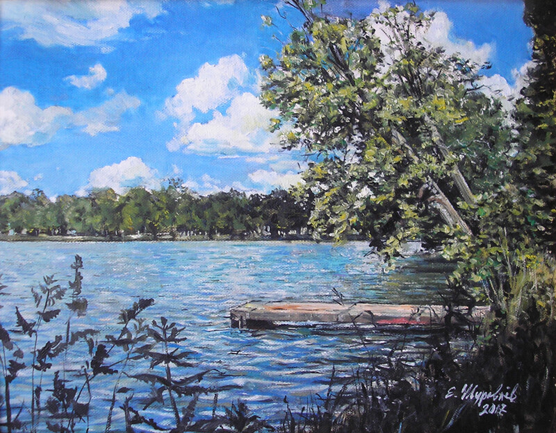 Пруд в Петергофе