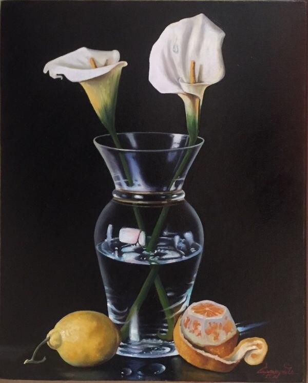 Каллы в вазе