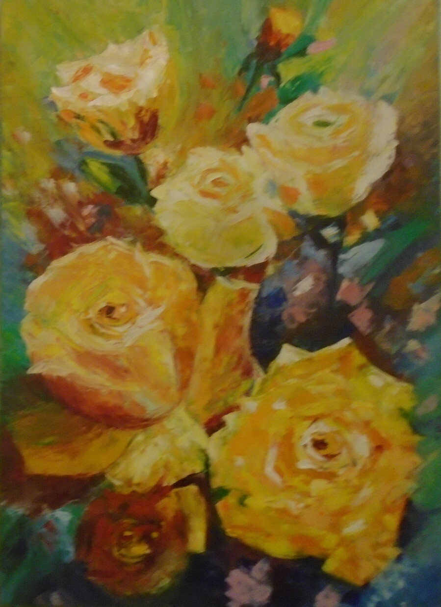 Желтые розы