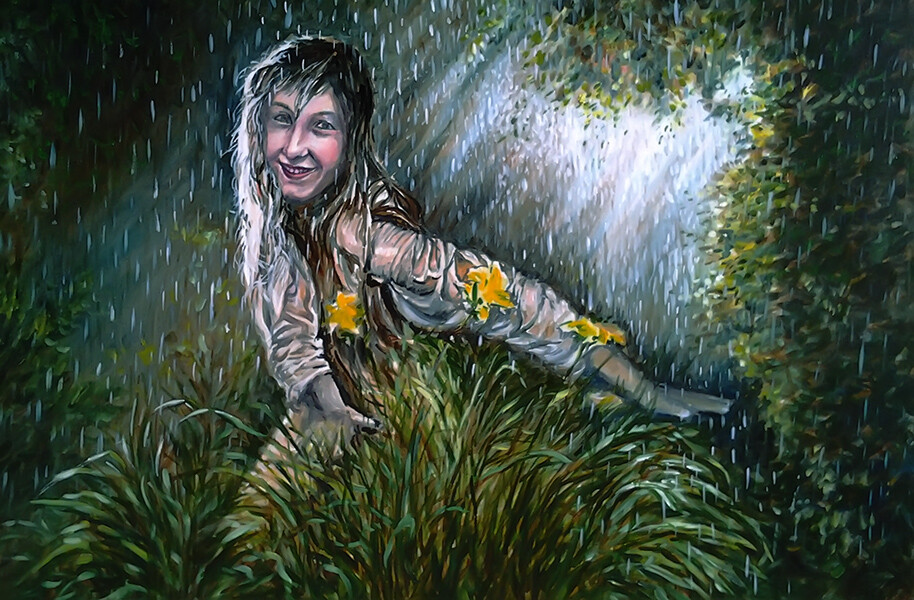 дождь на даче