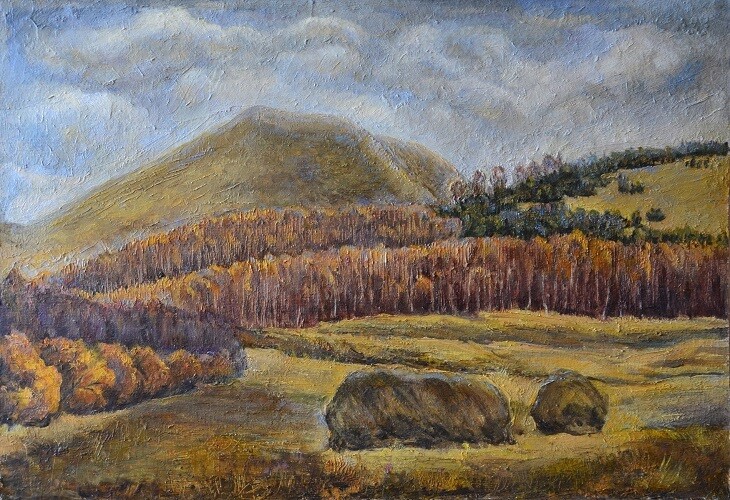 Стога у горы