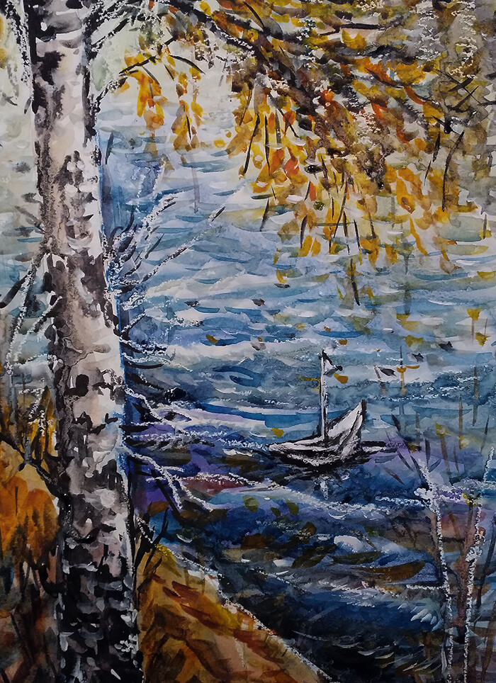 Осенний кораблик