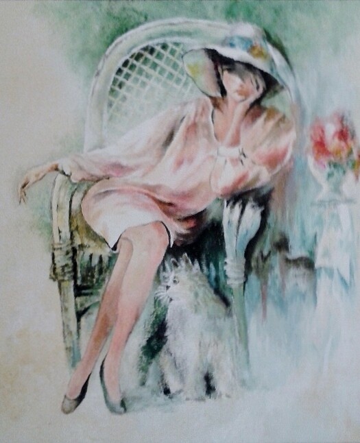 незнакомка в кресле копия кона