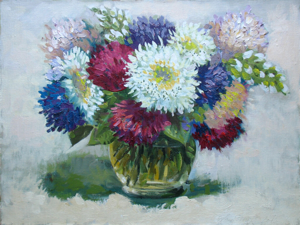 хризантемы