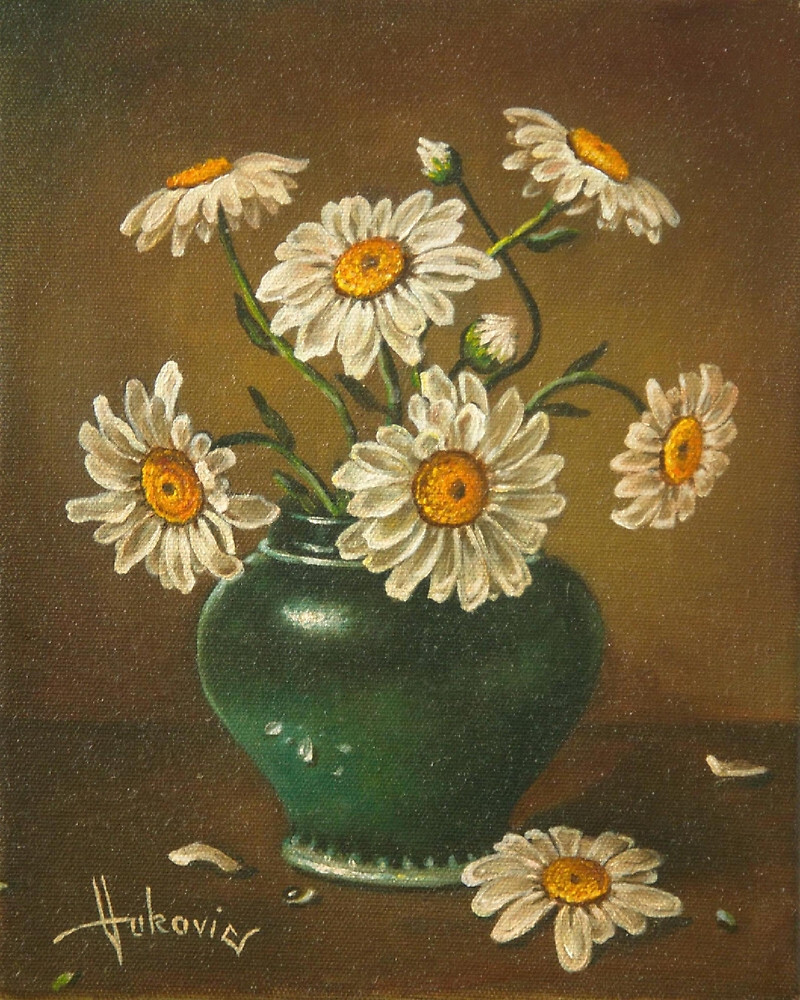 Ромашки в вазе
