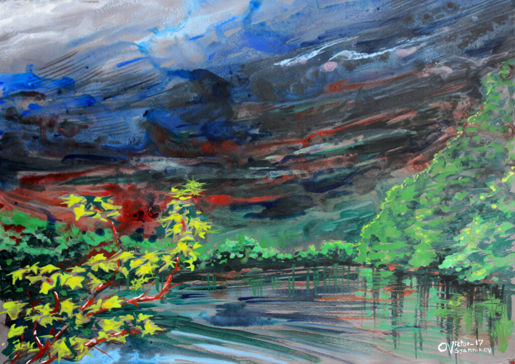 Перед грозой в Плейнсборо, Нью-Джерси