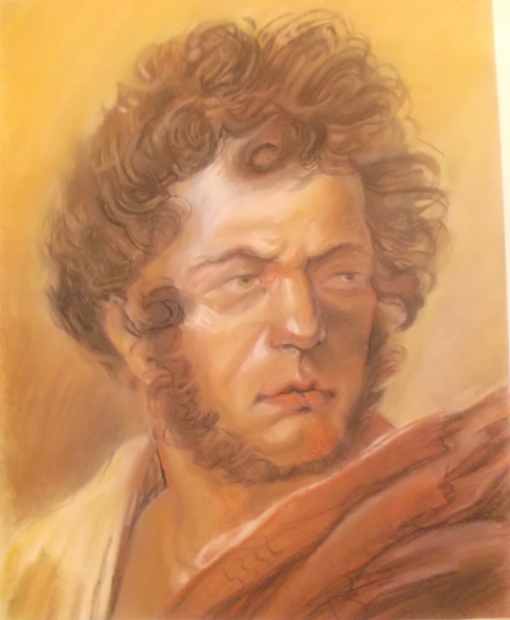 Орловский автопортрет в красном плаще