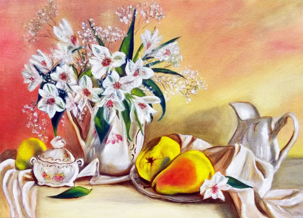 Натюрморт с грушами