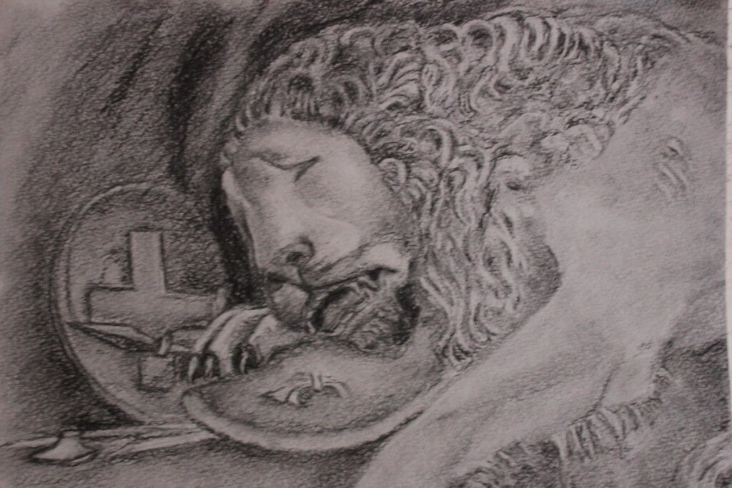 Умирающий лев