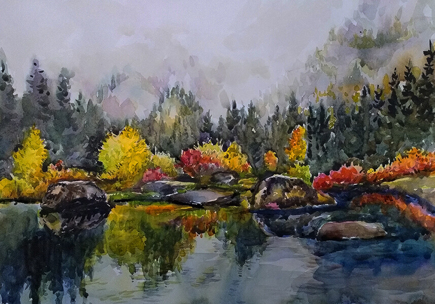 Осеннее ожерелье озера