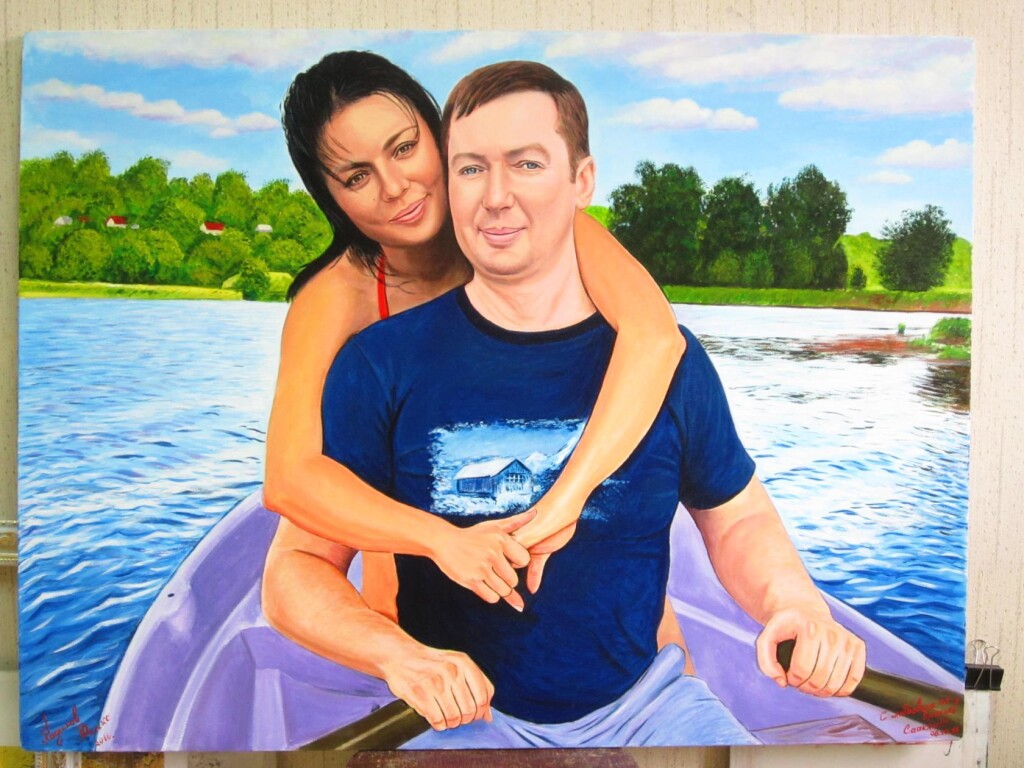 романтический портрет жениха и невесты