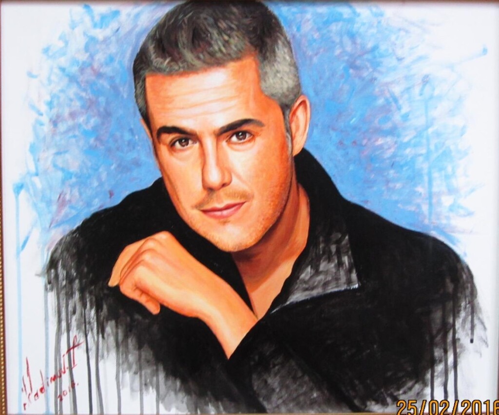 Портрет италянского певца, мировая оперная звезда ...тенора Алессандро Сафина