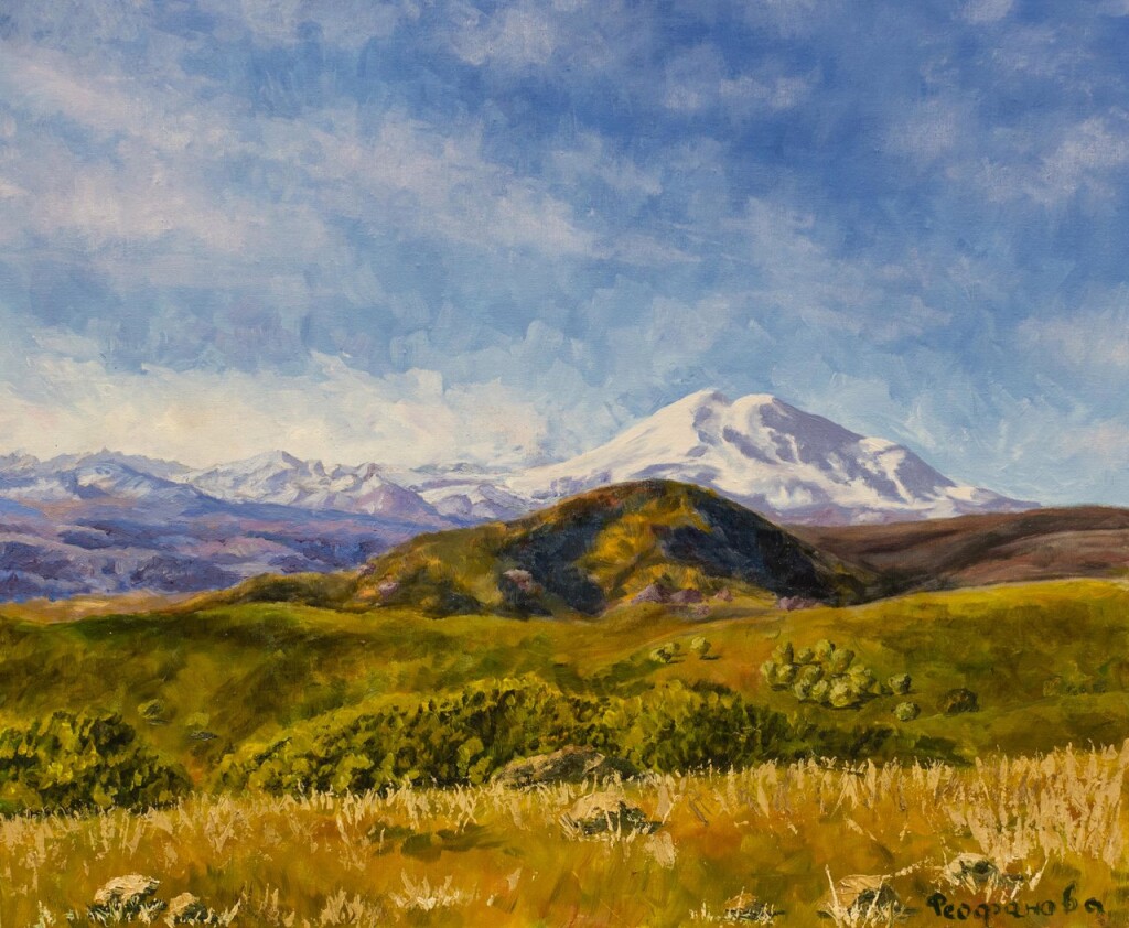 Эльбрус. Осенний пейзаж