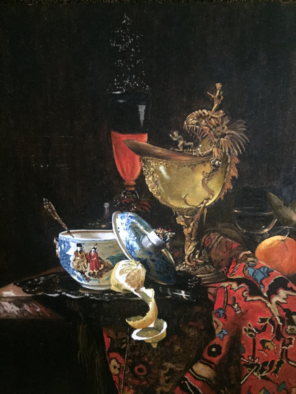 Натюрморт с китайской чашей и кубком