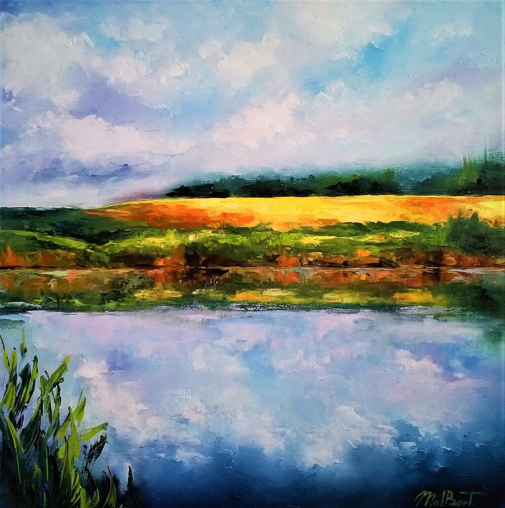 Summer abstract landscape "sky in the water" №2