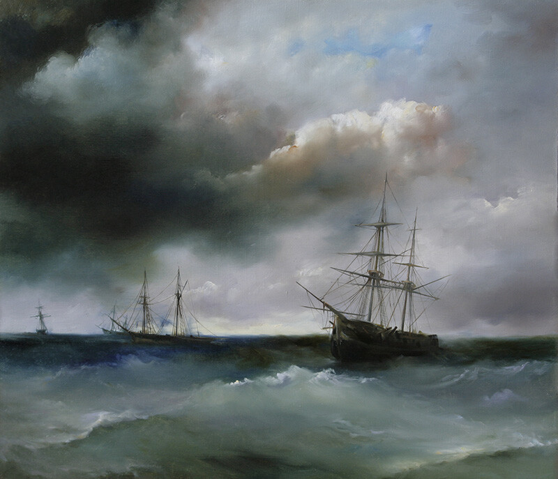 Морской пейзаж "Шторм"