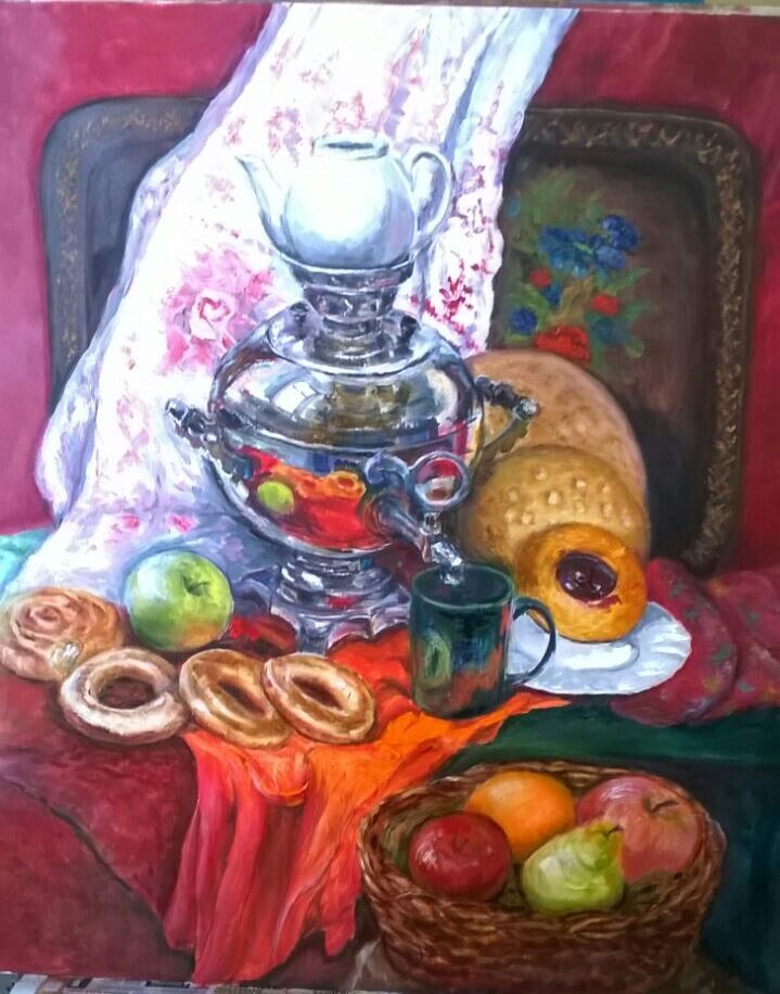 Русский натюрморт "чаепитие"