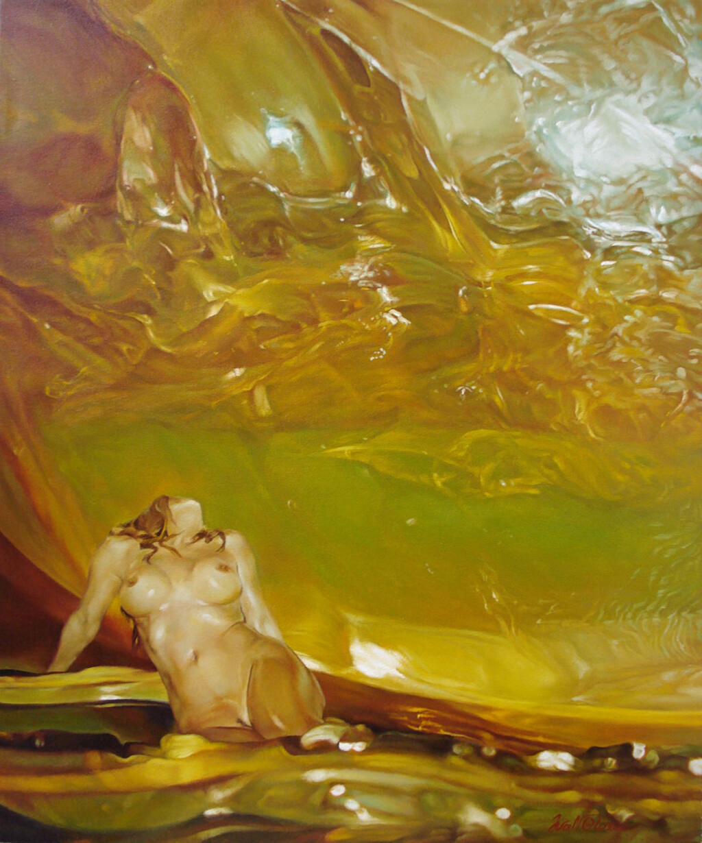 желтая вода