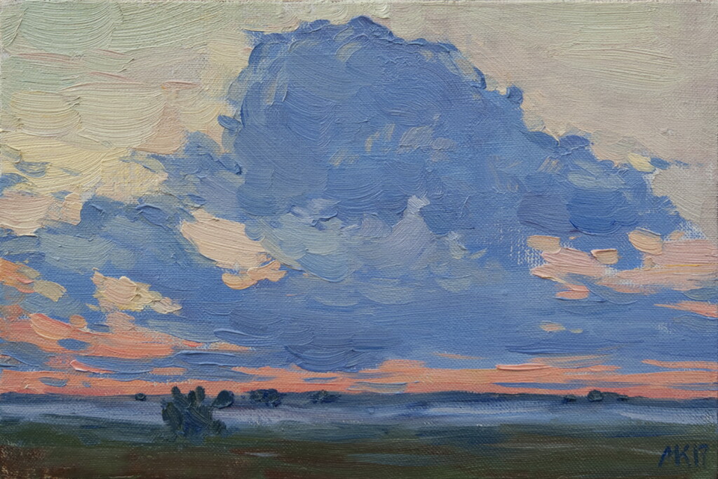 Облако на закате.