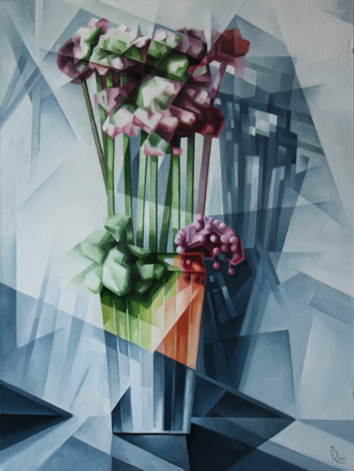 Ваза с цветами. Кубофутуризм