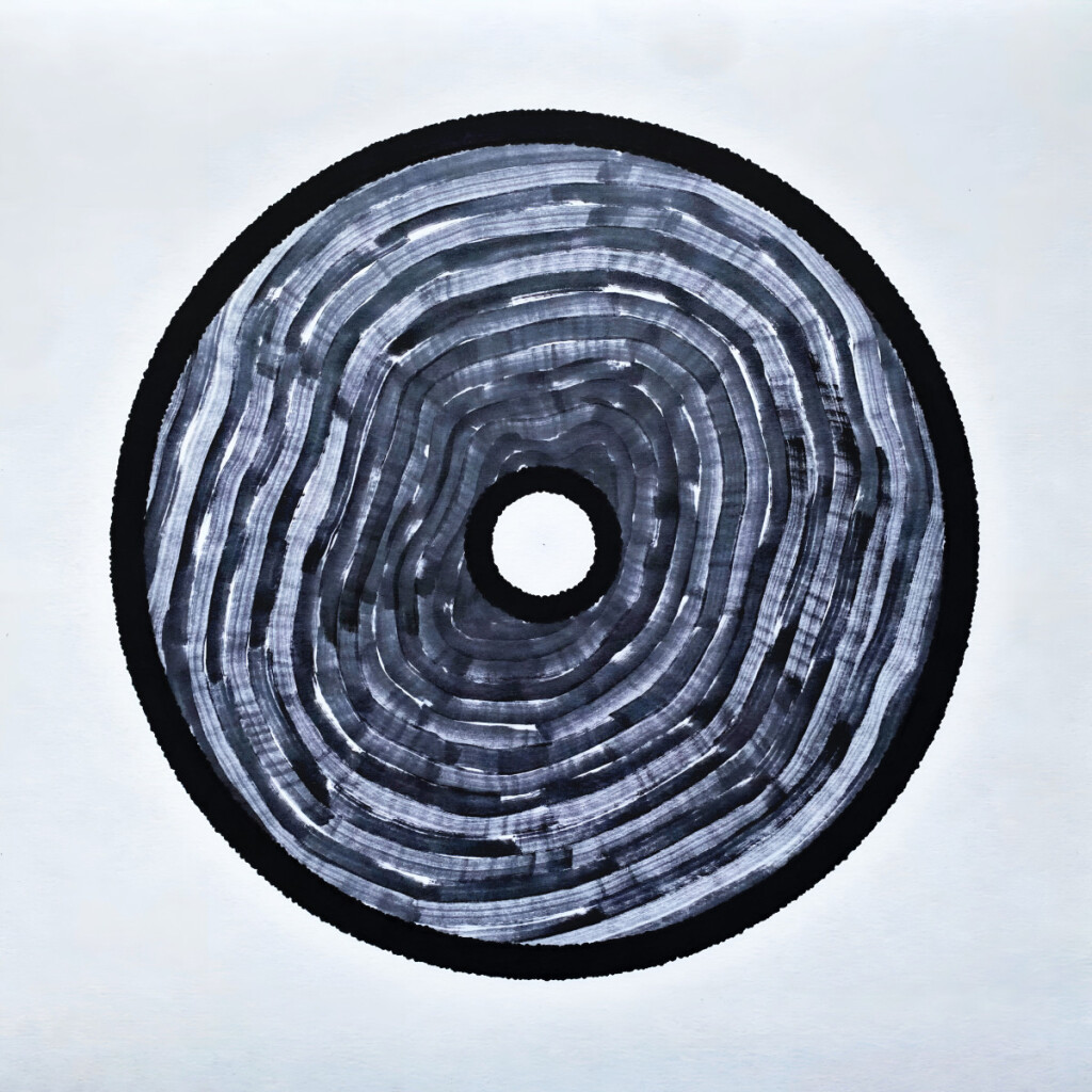 Ресурс (1) Абстракция серым маркером в образе виниловой пластинки