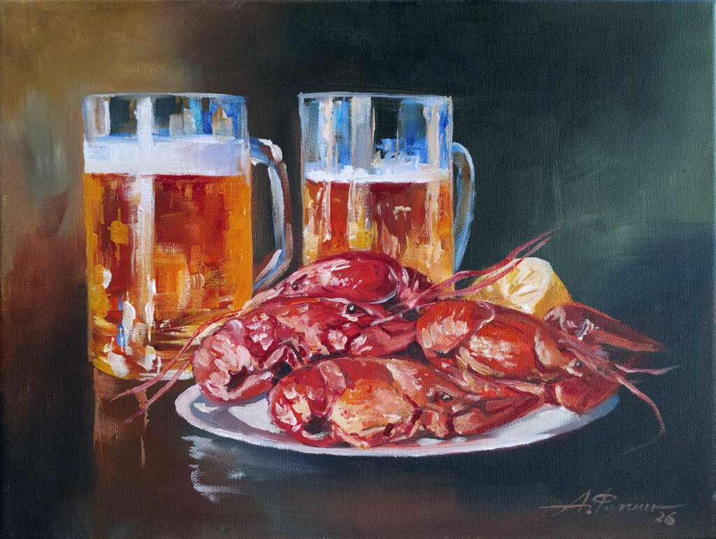 Пиво и раки.