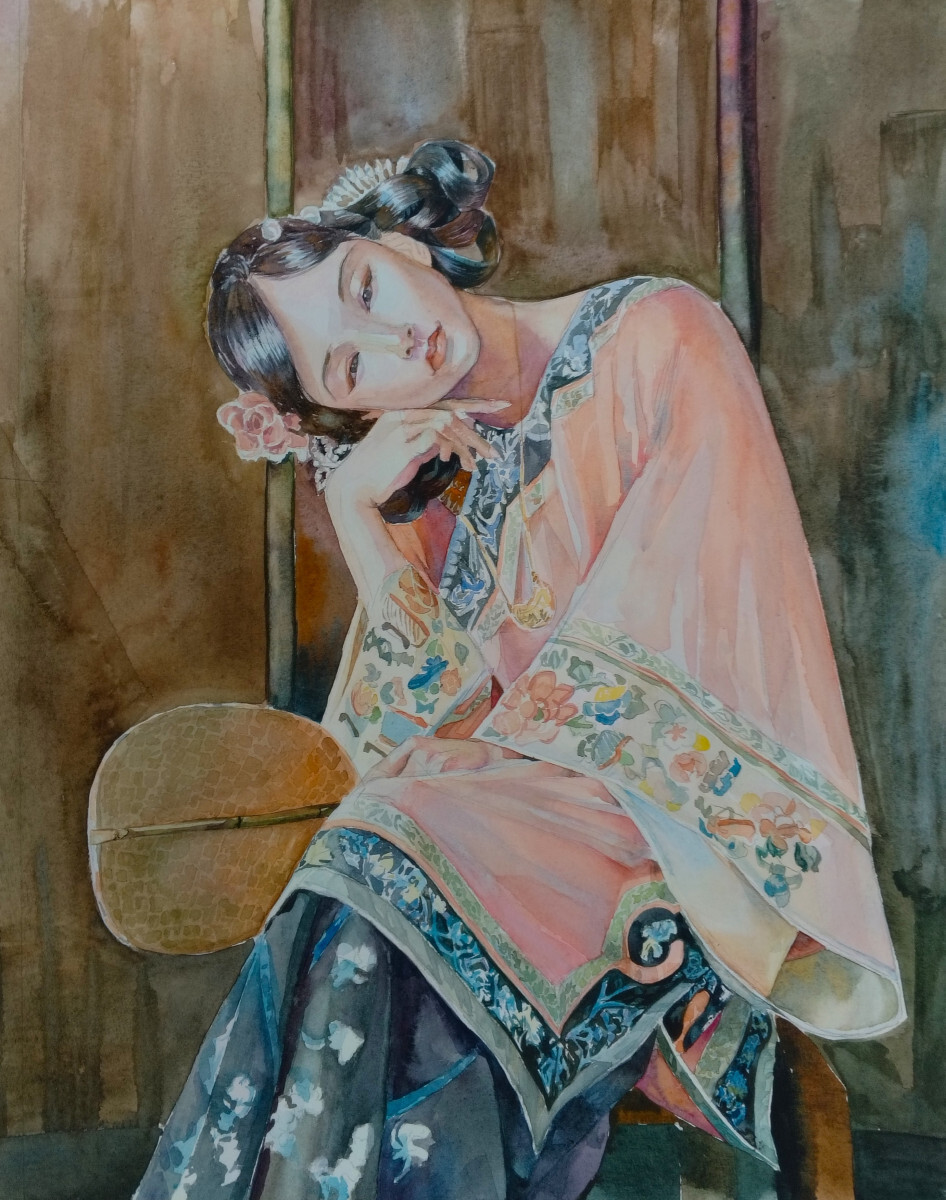 Китаянка в розовом