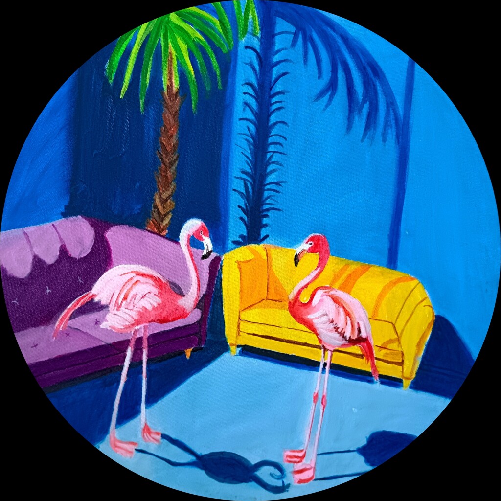 два фламинго