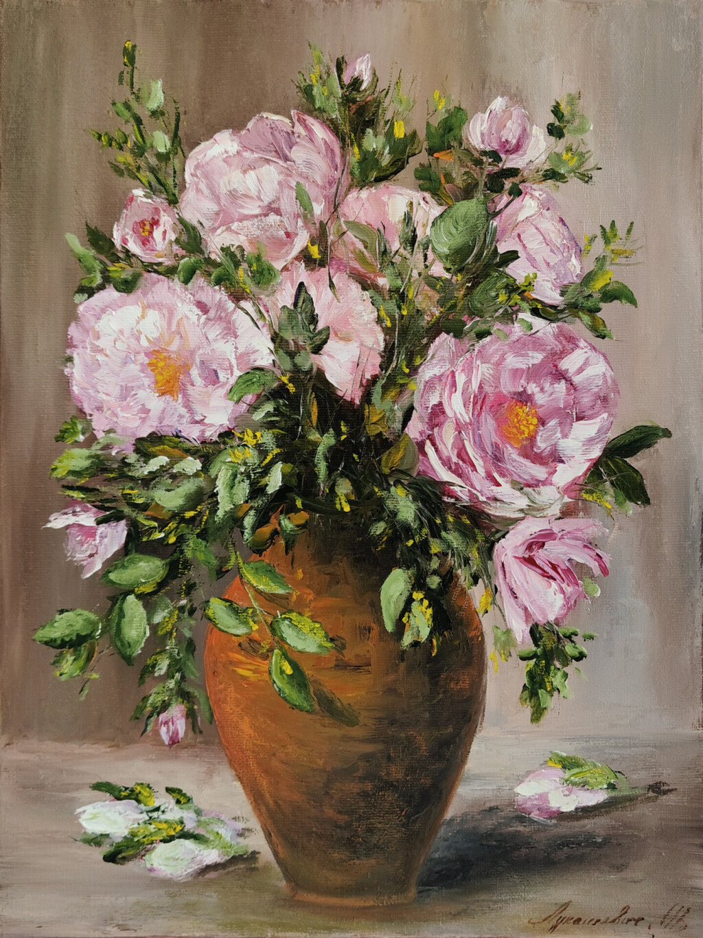 Натюрморт с пионами