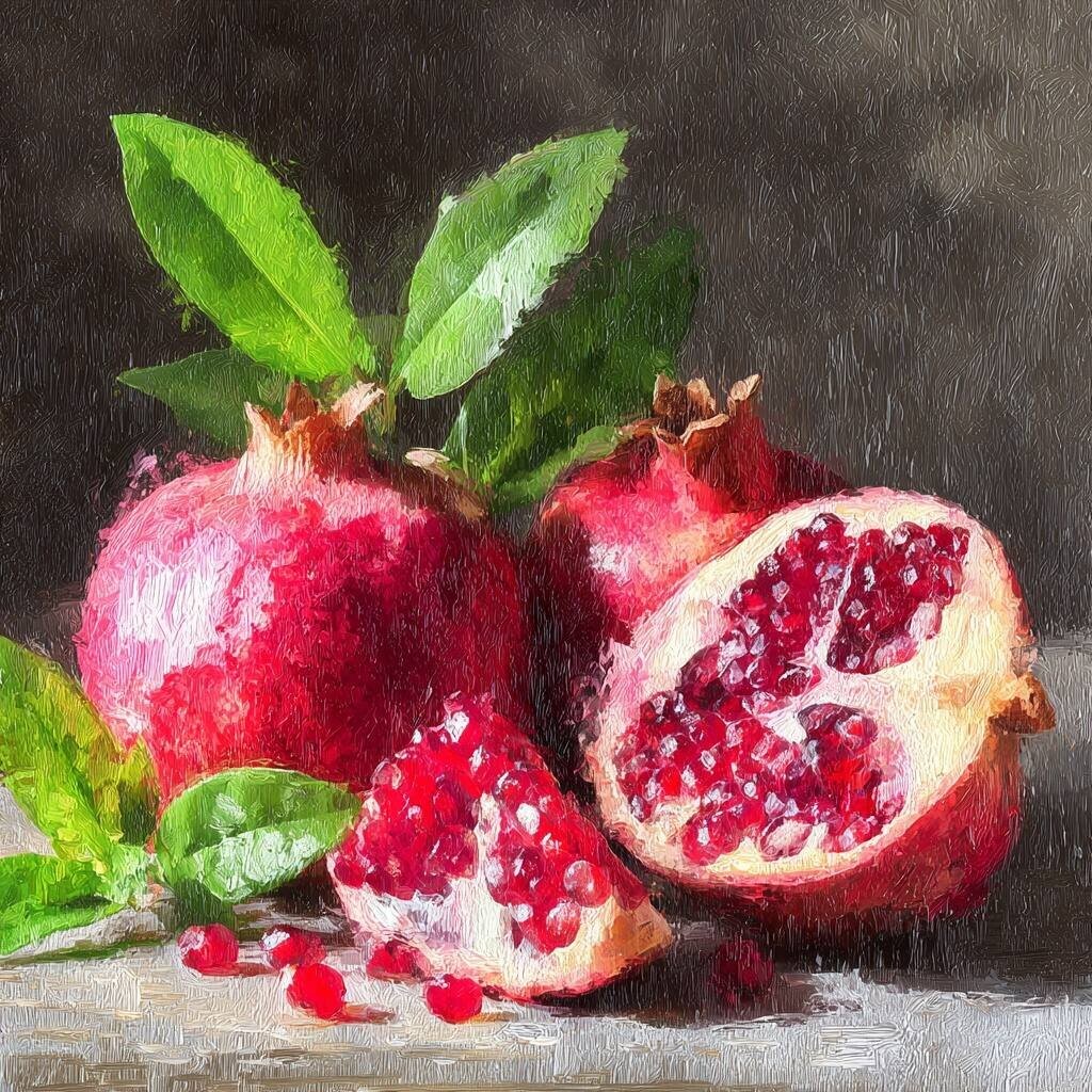 Грaнатoвый натюрмоpт