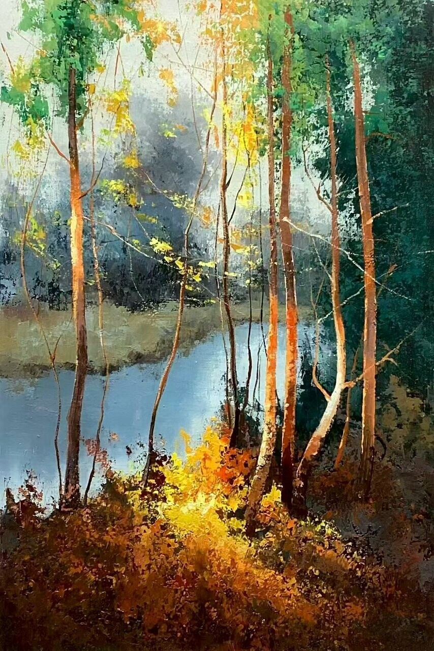 Щедрое солнце в осеннем лесу