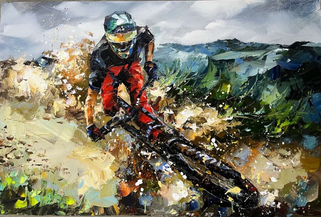 Самый первый. Велосипедист