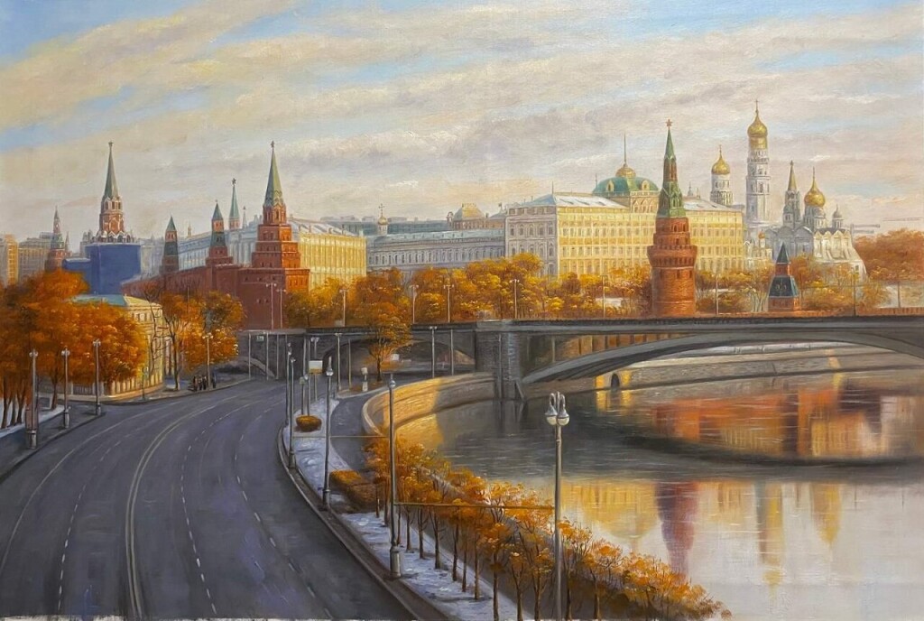 Осенним бархатом укутана Москва