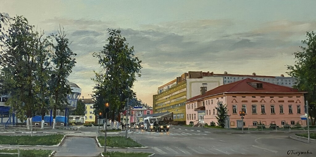 г.Озеры, вечер.