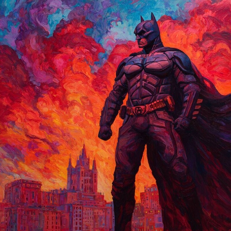 Бэтмен над городом