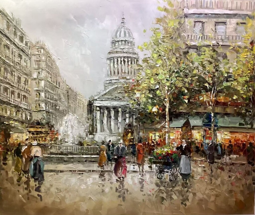 Place Du Luxembourg Le Pantheon (вольная копия А. Бланшара)